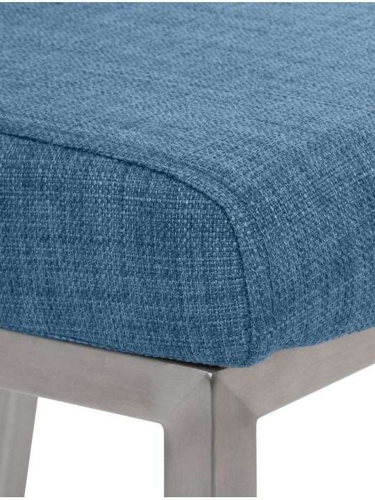 Chaise de salle à manger Colmar FABRIC, bleu