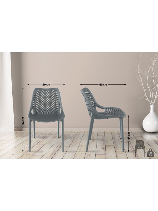 Chaise Air, gris foncé Chaise Air, gris foncé