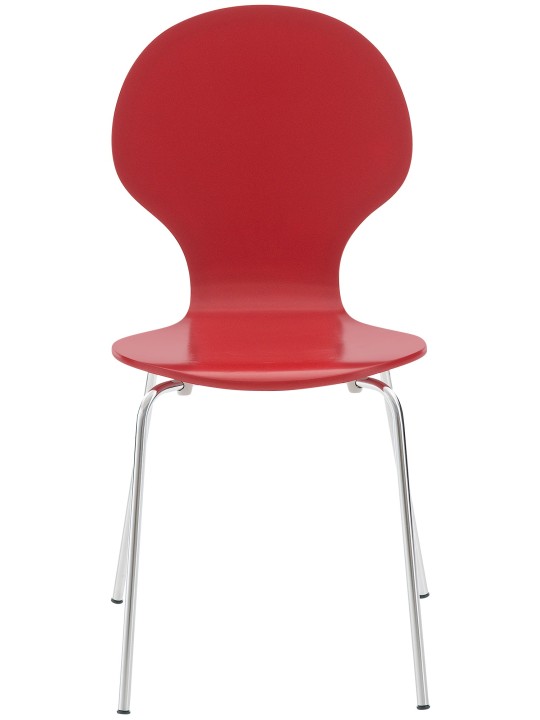 Lot de 2 chaises visiteur Diego, rouge