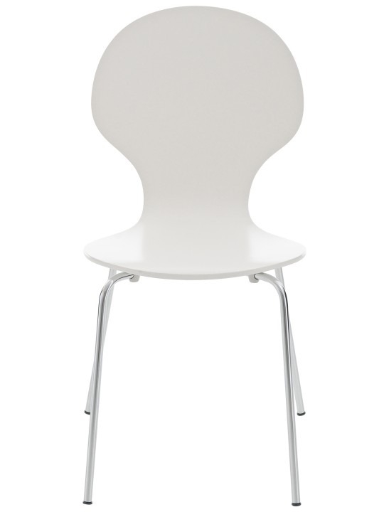 Lot de 2 chaises visiteur Diego, blanc
