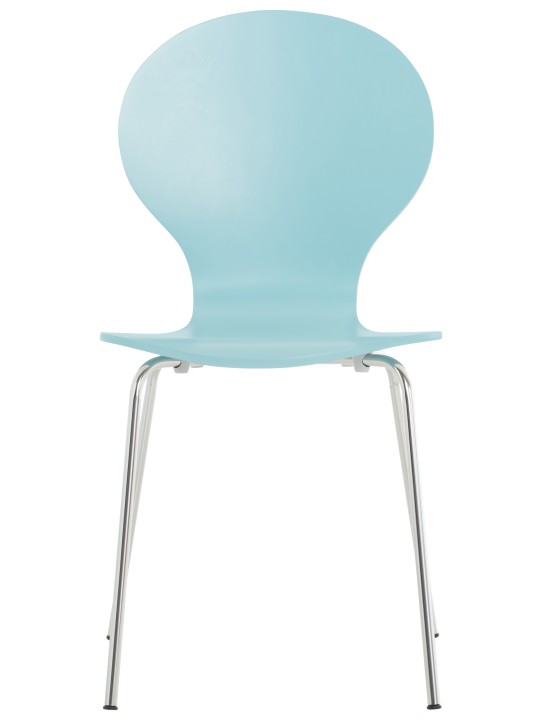 Lot de 2 chaises visiteur Diego, bleu clair