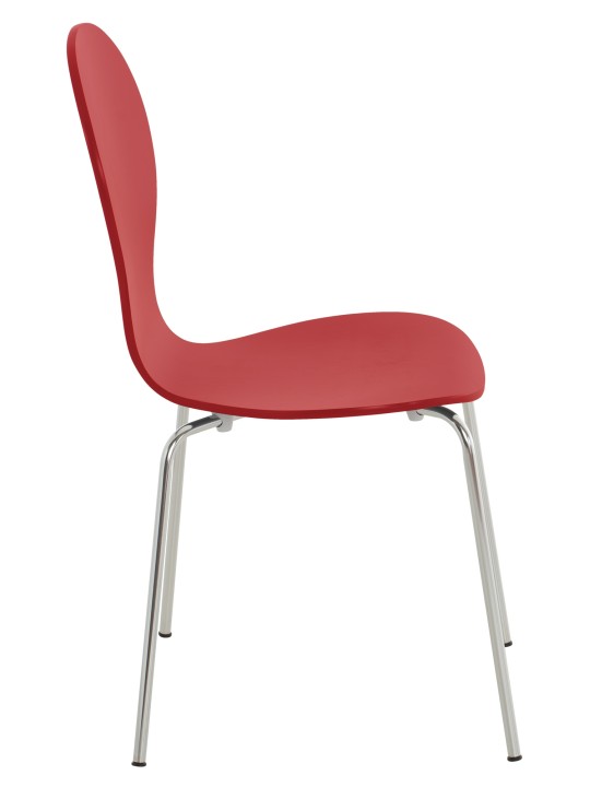 Lot de 2 chaises visiteur Diego, rouge