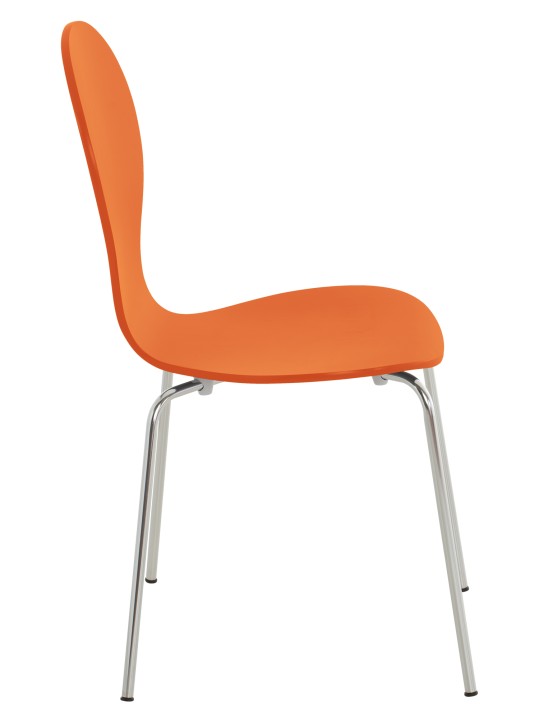 Lot de 2 chaises visiteur Diego, orange