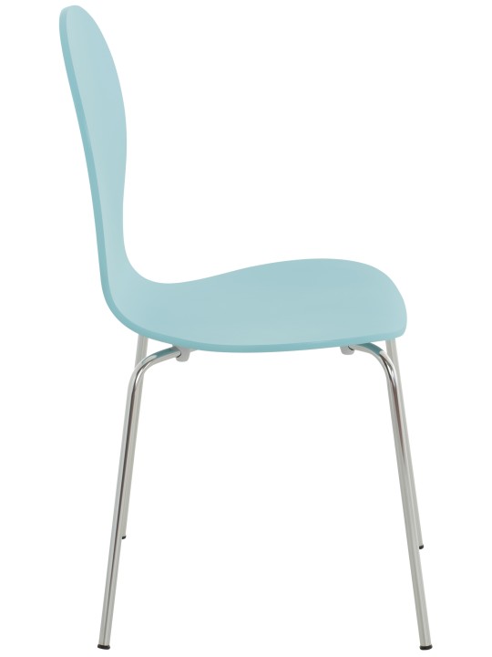 Lot de 2 chaises visiteur Diego, bleu clair