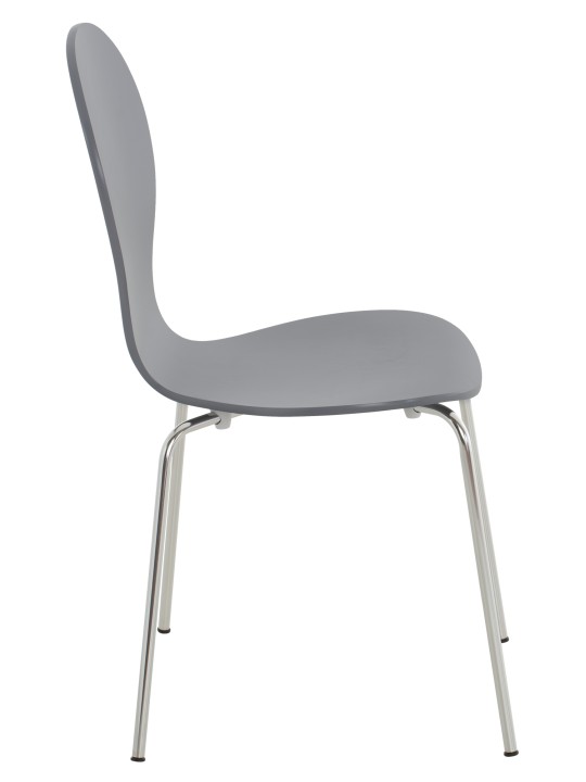 Lot de 2 chaises visiteur Diego, gris