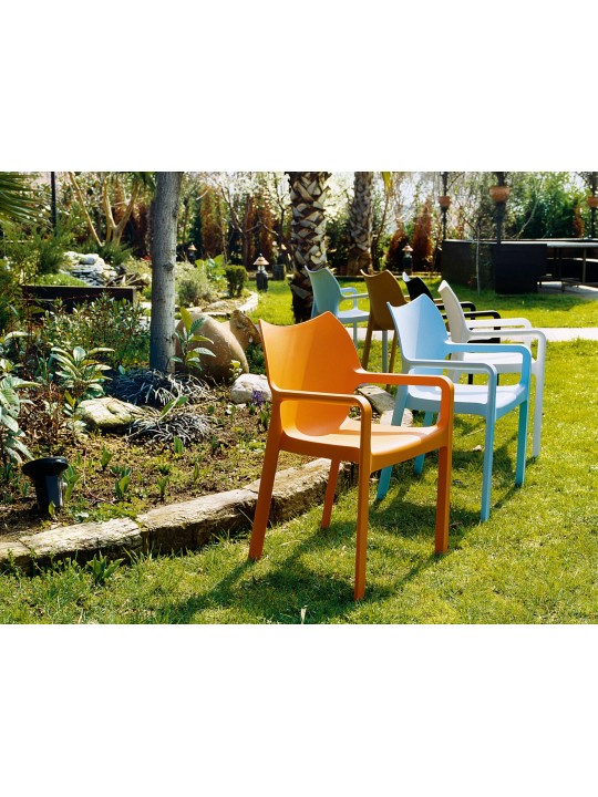 Chaise DIVA, gris clair