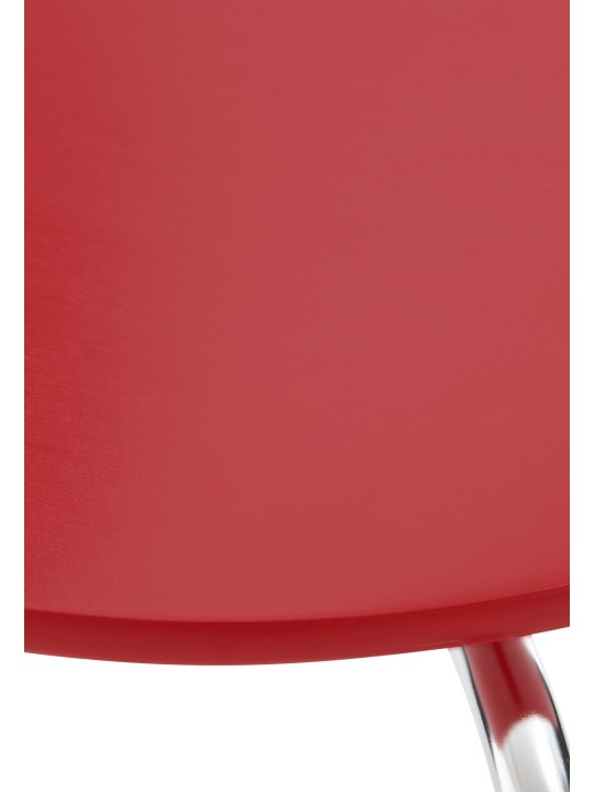 Ensemble de 4 chaises visiteurs Diego, rouge