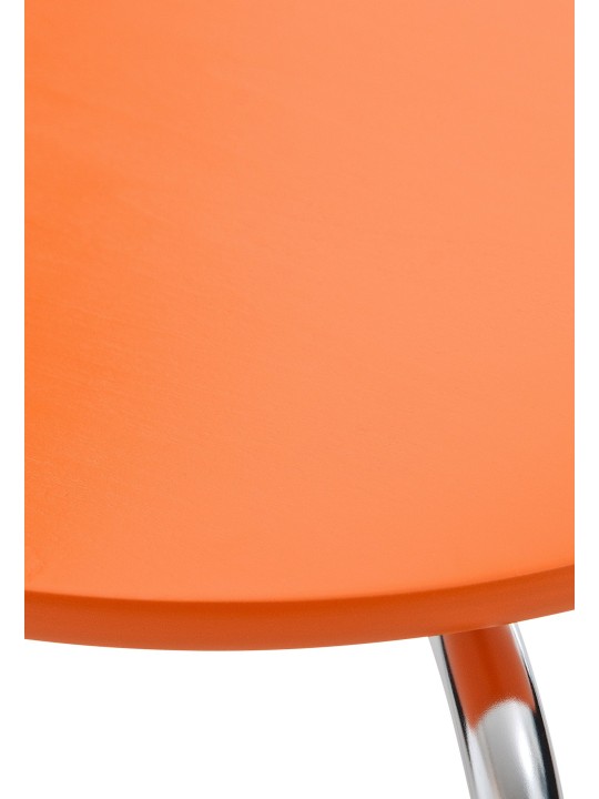 Ensemble de 4 chaises visiteurs Diego, orange