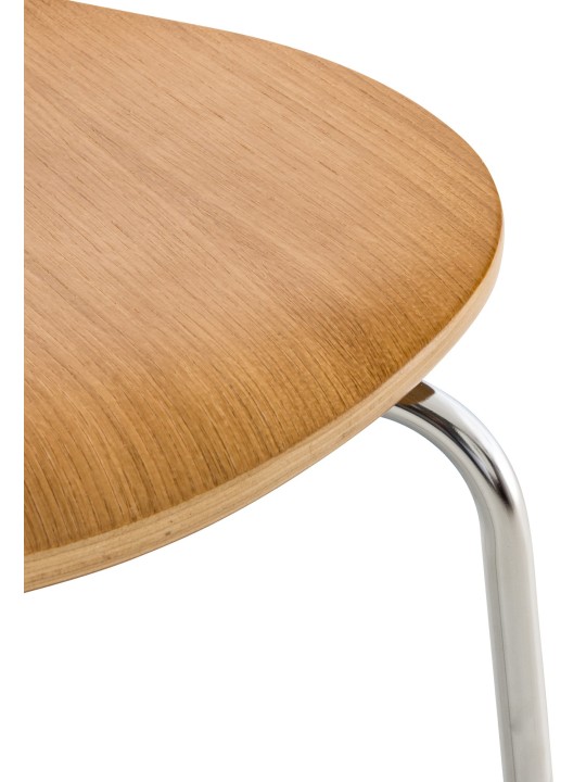 Ensemble de 4 chaises visiteurs Diego, chêne