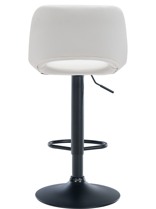 Tabouret de bar Camden simili cuir, blanc