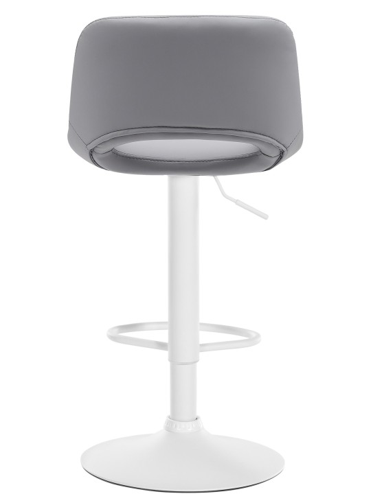 Tabouret de bar Camden simili cuir, gris