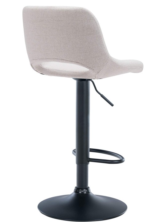 Tabouret de bar tissu Camden, crème