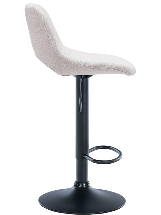 Tabouret de bar tissu Camden, crème