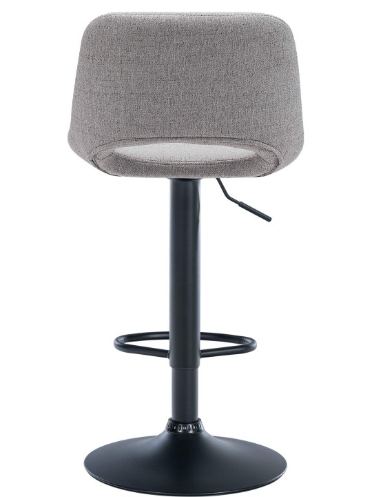 Tabouret de bar tissu Camden, gris clair