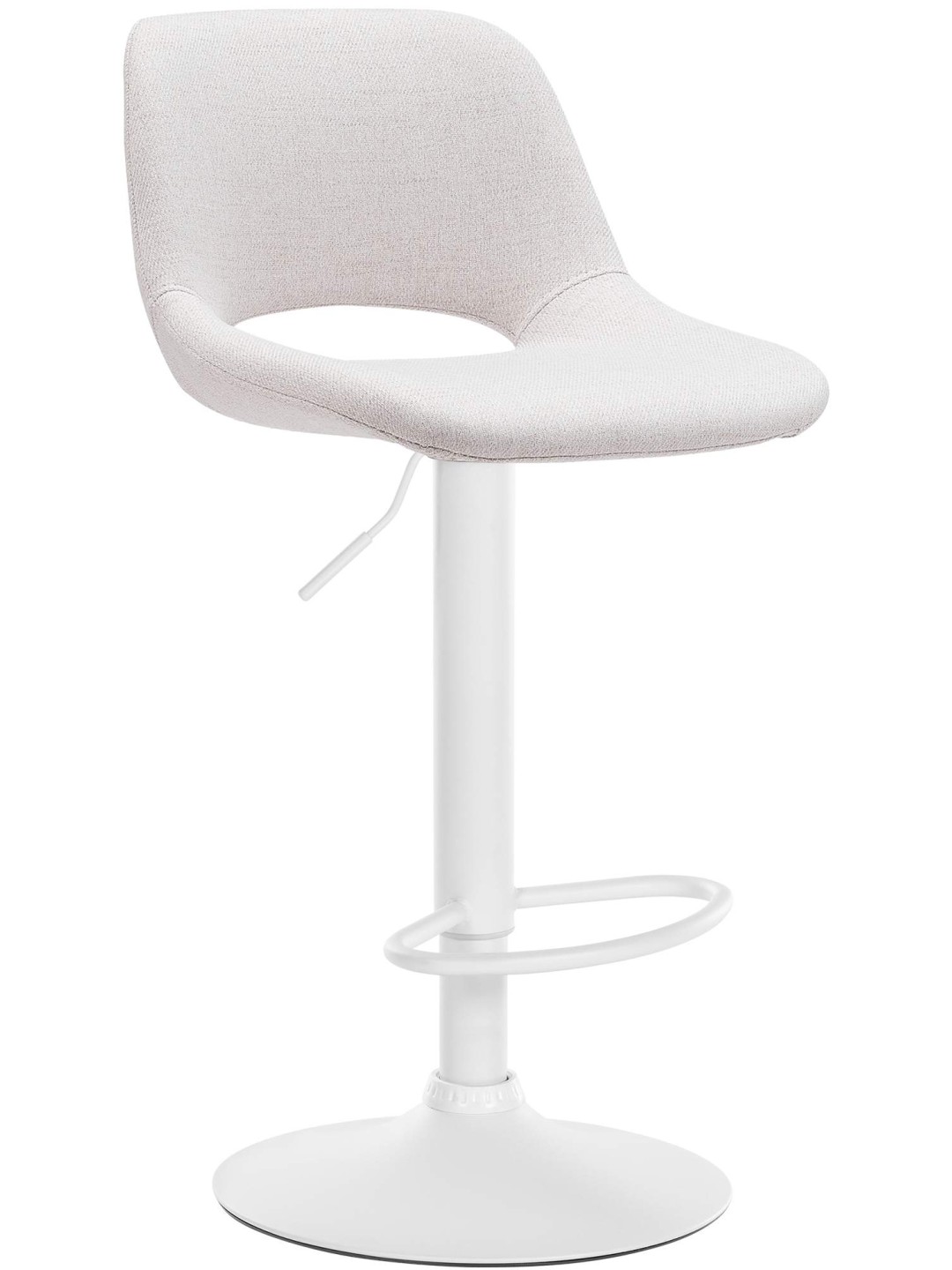 Tabouret de bar tissu Camden, crème