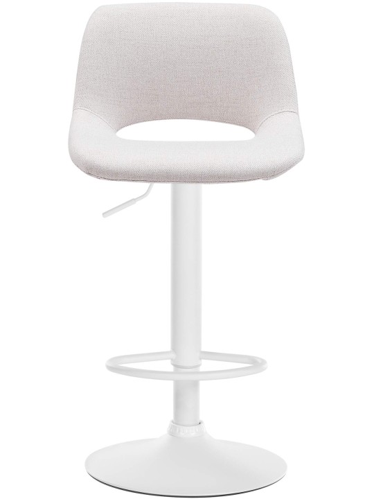 Tabouret de bar tissu Camden, crème