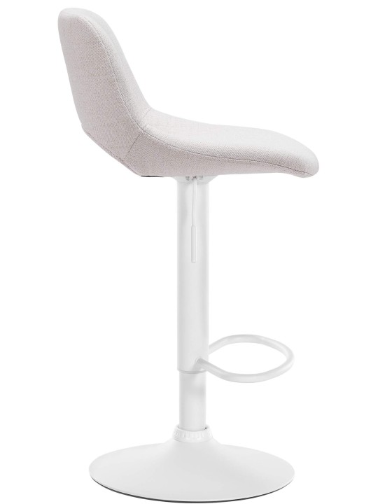 Tabouret de bar tissu Camden, crème
