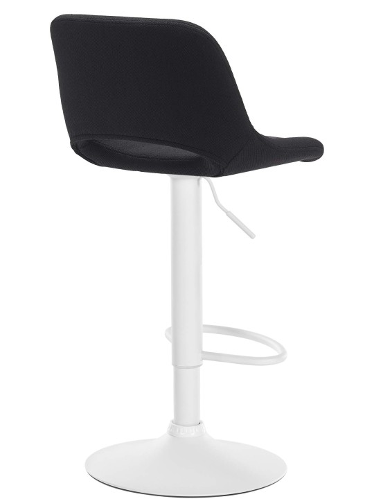 Tabouret de bar tissu Camden, noir