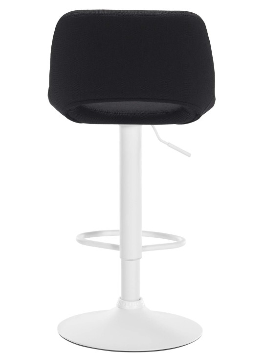 Tabouret de bar tissu Camden, noir
