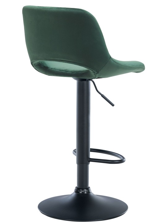 Tabouret de bar Camden velours, vert Tabouret de bar Camden velours, vert