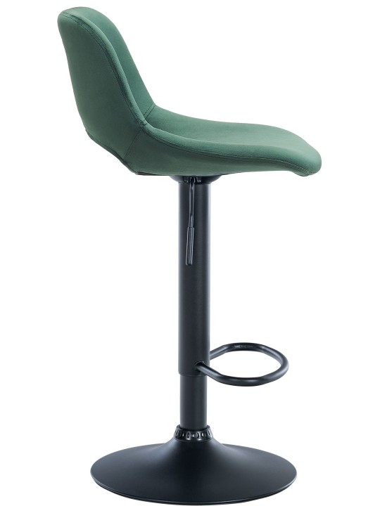 Tabouret de bar Camden velours, vert Tabouret de bar Camden velours, vert