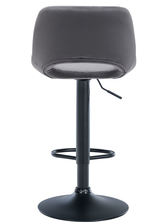 Tabouret de bar Camden velours, gris foncé Tabouret de bar Camden velours, gris foncé
