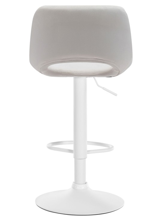 Tabouret de bar Camden velours, crème