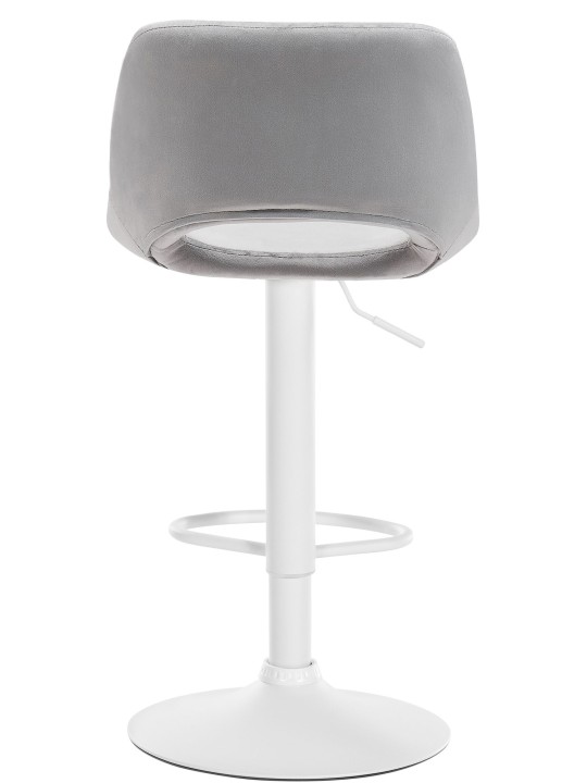 Tabouret de bar Camden velours, gris clair Tabouret de bar Camden velours, gris clair
