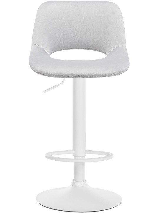 Tabouret de bar Camden velours, gris clair Tabouret de bar Camden velours, gris clair