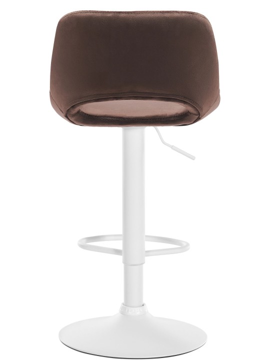 Tabouret de bar Camden velours, brun