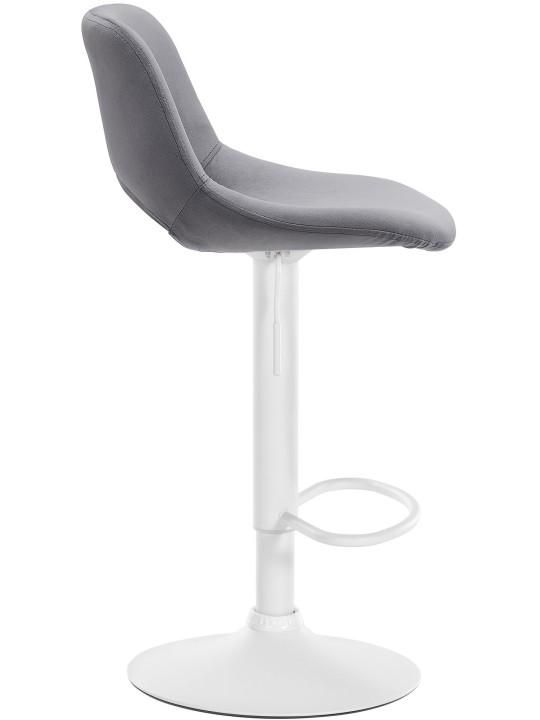 Tabouret de bar Camden velours, gris foncé
