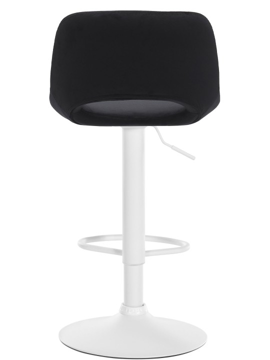 Tabouret de bar Camden velours, noir