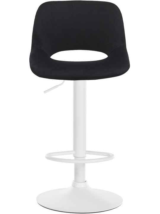 Tabouret de bar Camden velours, noir