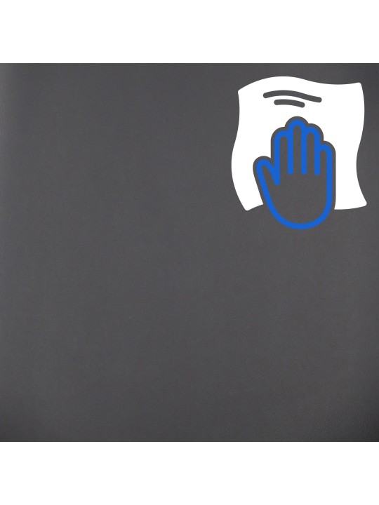 Chaise de bureau Burbank simili cuir, noyer/noir