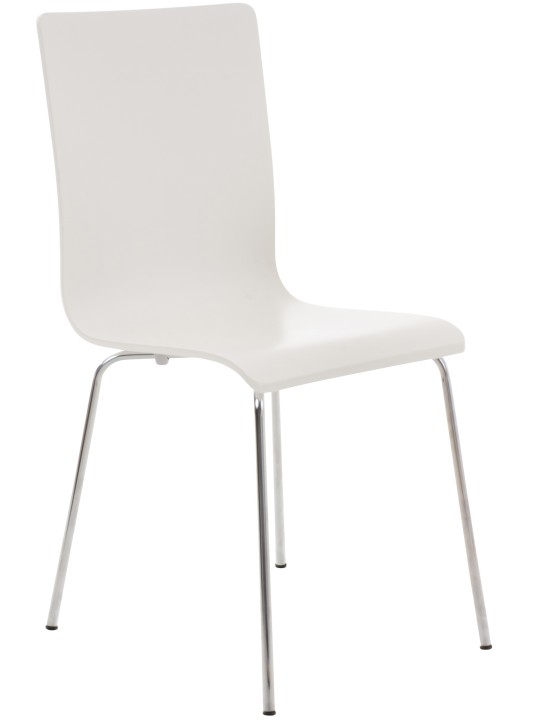 Ensemble de 4 chaises visiteurs Pepe, blanc