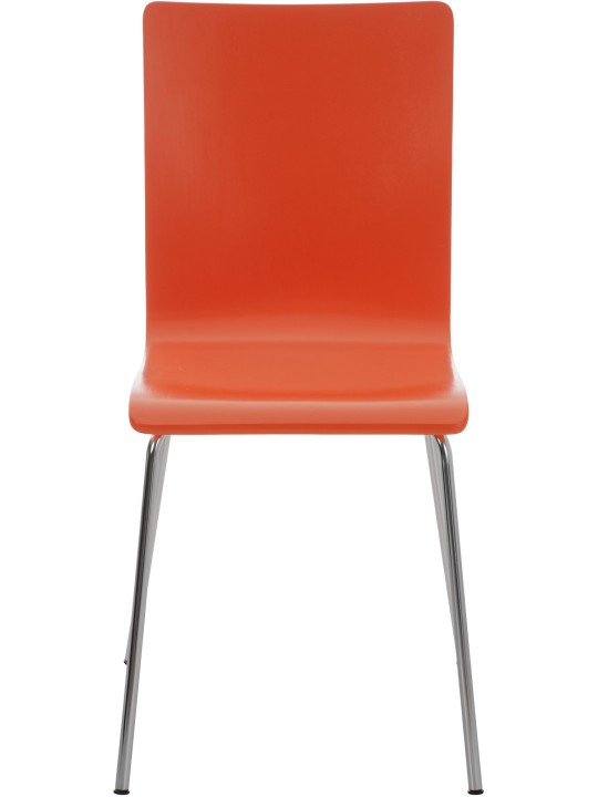 Ensemble de 4 chaises visiteurs Pepe, orange