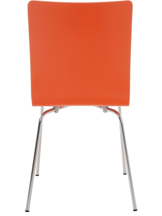 Ensemble de 4 chaises visiteurs Pepe, orange