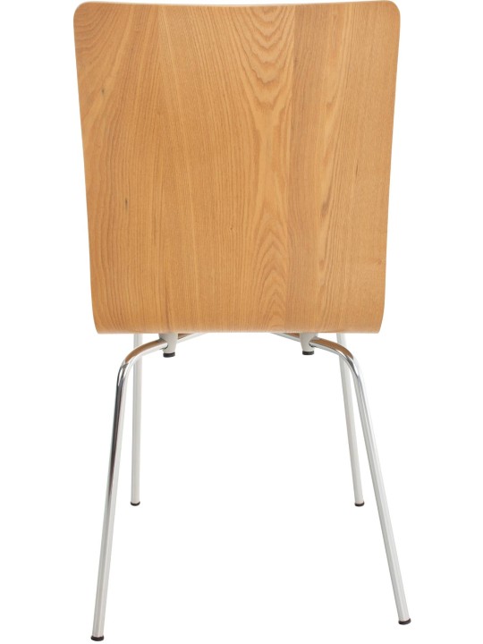 Ensemble de 4 chaises visiteurs Pepe, chêne