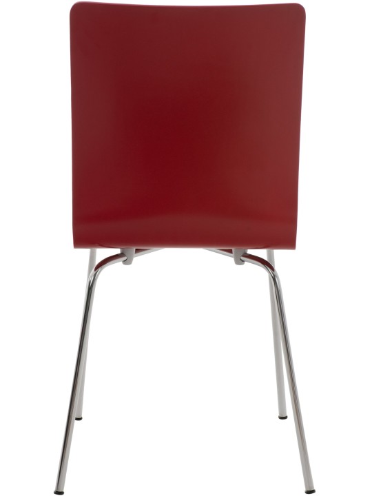 Lot de 2 chaises visiteurs Pepe, rouge Lot de 2 chaises visiteurs Pepe, rouge