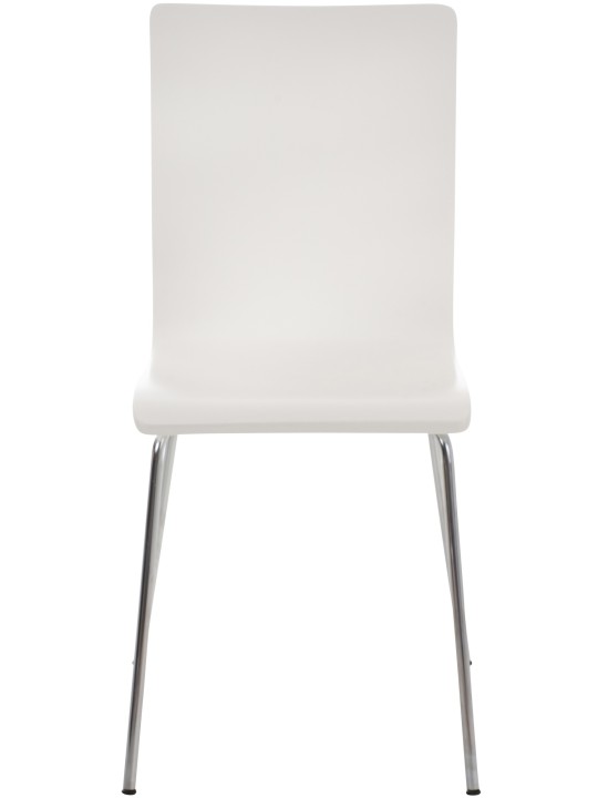 Lot de 2 chaises visiteurs Pepe, blanc