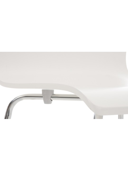 Lot de 2 chaises visiteurs Pepe, blanc