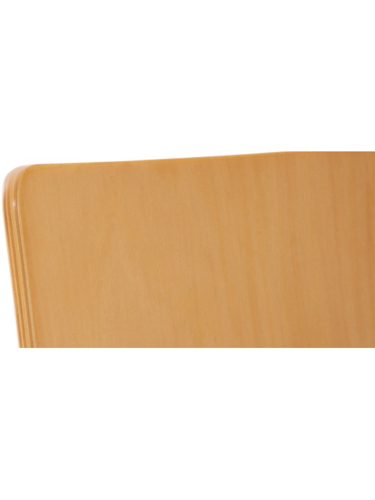 Lot de 2 chaises visiteurs Pepe, naturel