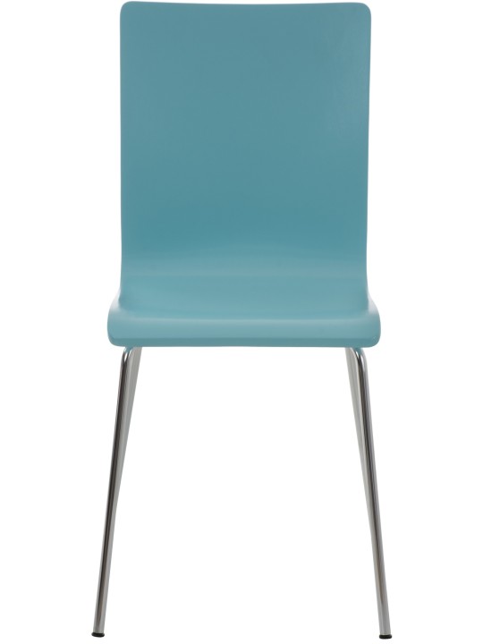 Lot de 2 chaises visiteurs Pepe, bleu clair
