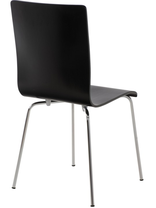 Lot de 2 chaises visiteurs Pepe, noir Lot de 2 chaises visiteurs Pepe, noir