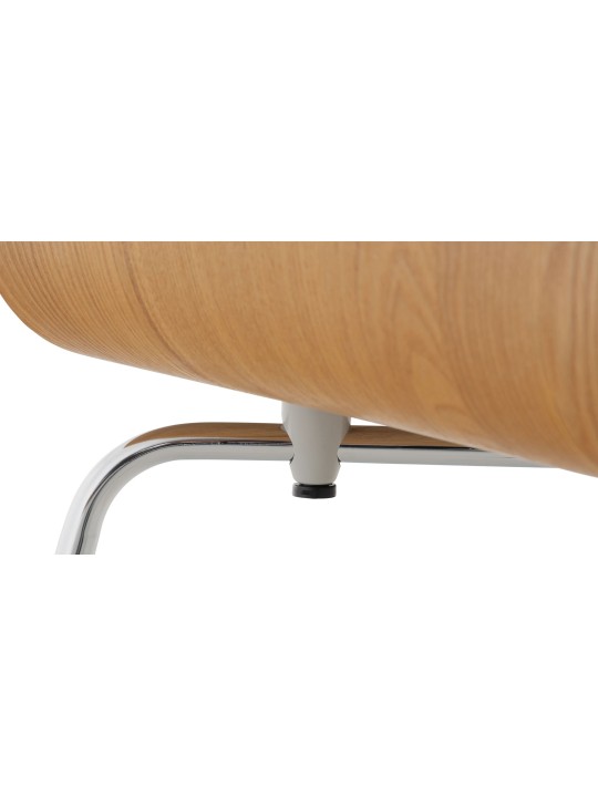 Lot de 2 chaises visiteurs Pepe, chêne