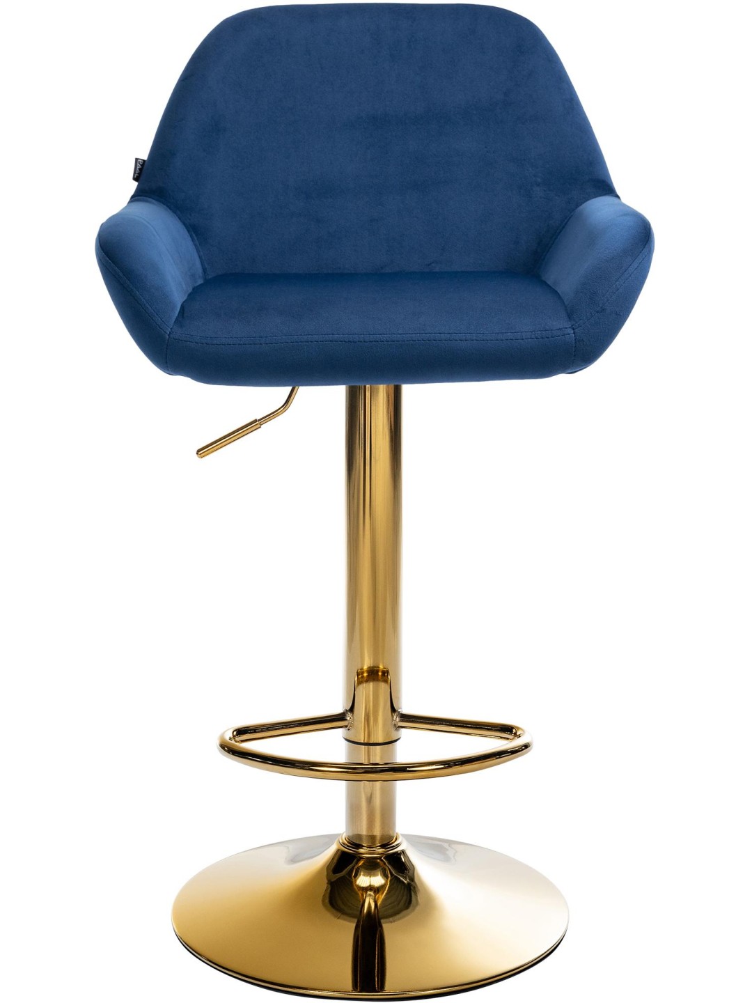 Tabouret de bar Braga Gold Velvet, bleu
