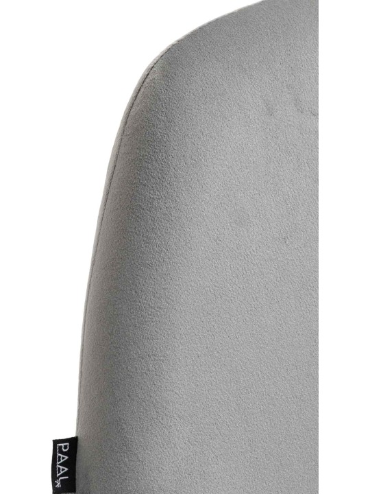 Tabouret de bar Braga Gold Velvet, gris