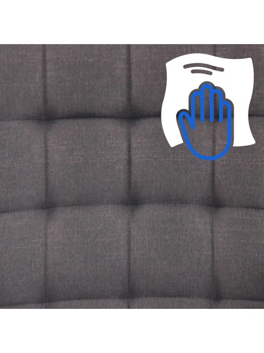 Chaise de bureau Terni en tissu, gris foncé