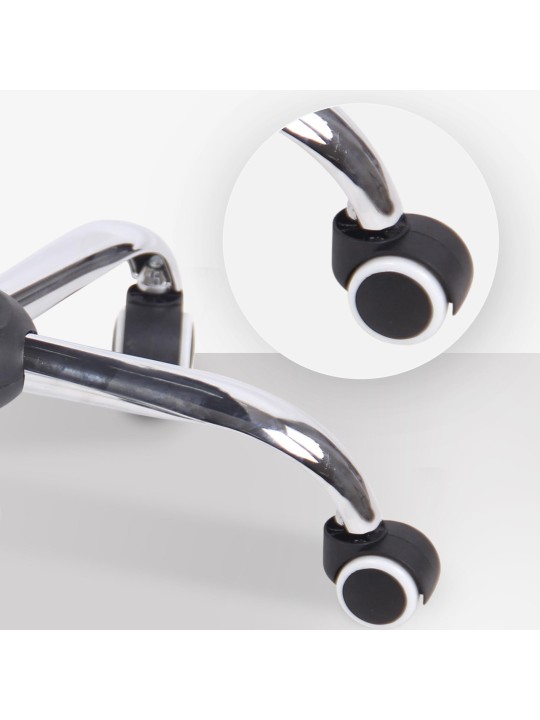 Chaise de bureau Terni en tissu, brun