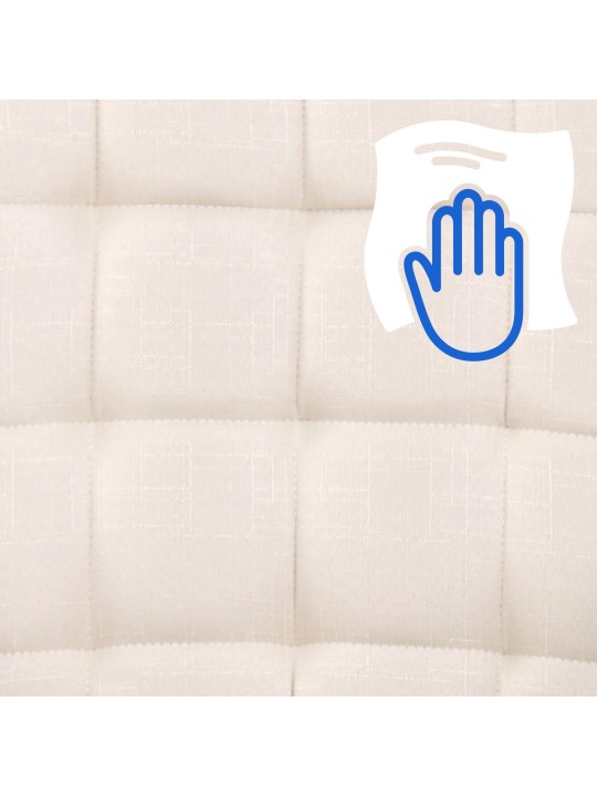 Chaise de bureau Terni en tissu, crème Chaise de bureau Terni en tissu, crème